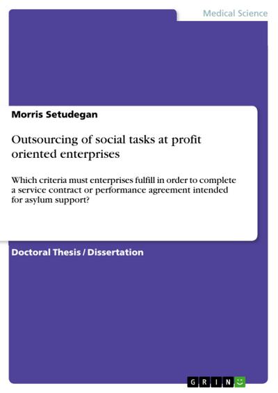 Outsourcing of social tasks at profit oriented enterprises
