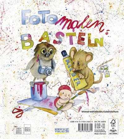 Foto-Malen-Basteln  für Kinder, weiß