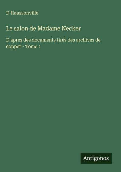 Le salon de Madame Necker