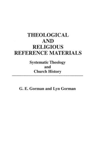 Theological and Religious Reference Materials