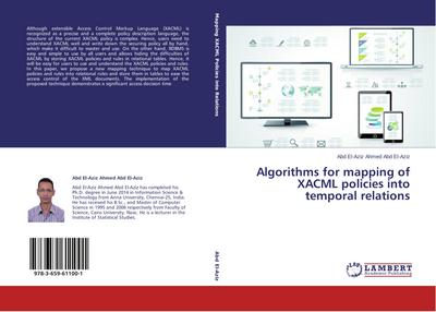 Algorithms for mapping of XACML policies into temporal relations