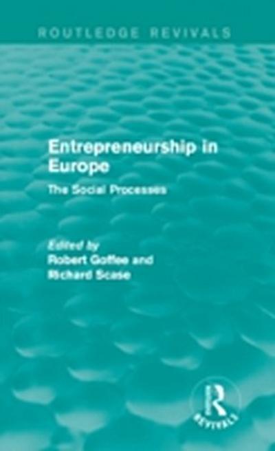 Entrepreneurship in Europe (Routledge Revivals)