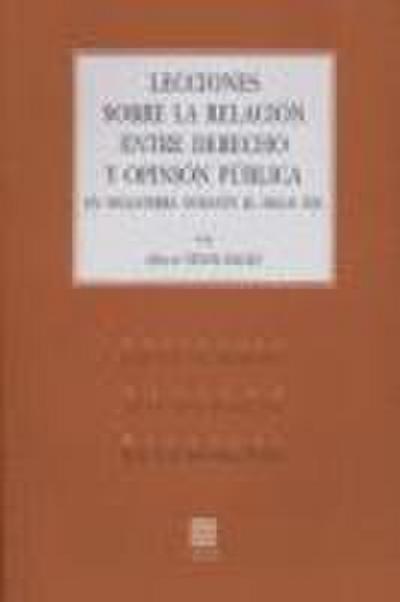 Lecciones sobre la relación entre derecho y opinión pública en Inglaterra durante el siglo XIX