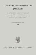 Literaturwissenschaftliches Jahrbuch