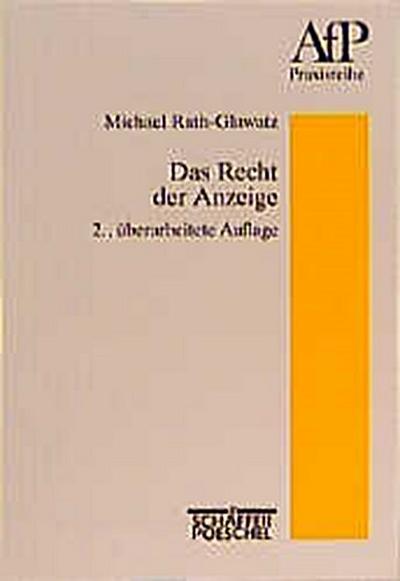 Das Recht der Anzeige