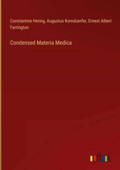 Condensed Materia Medica