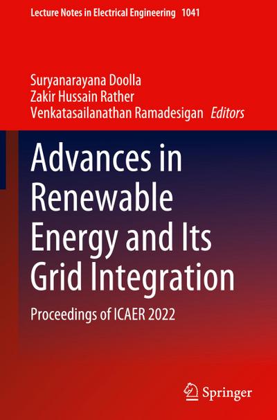 Advances in Renewable Energy and Its Grid Integration