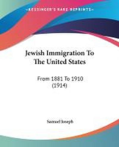 Jewish Immigration To The United States