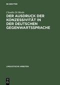 Der Ausdruck der Konzessivität in der deutschen Ge