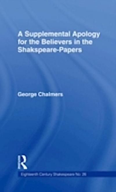 Supplemental Apology for Believers in Shakespeare Papers