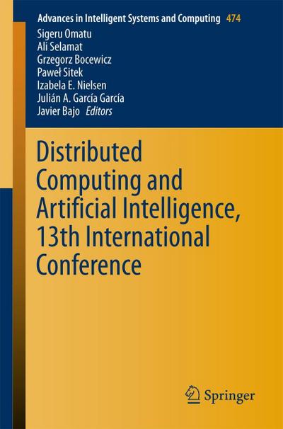 Distributed Computing and Artificial Intelligence, 13th International Conference