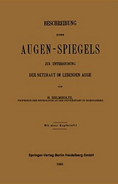 Beschreibung Eines Augen-Spiegels