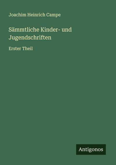 Sämmtliche Kinder- und Jugendschriften
