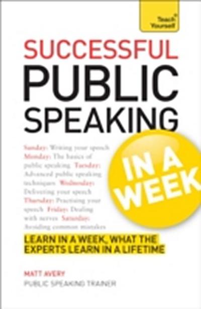 Public Speaking In A Week