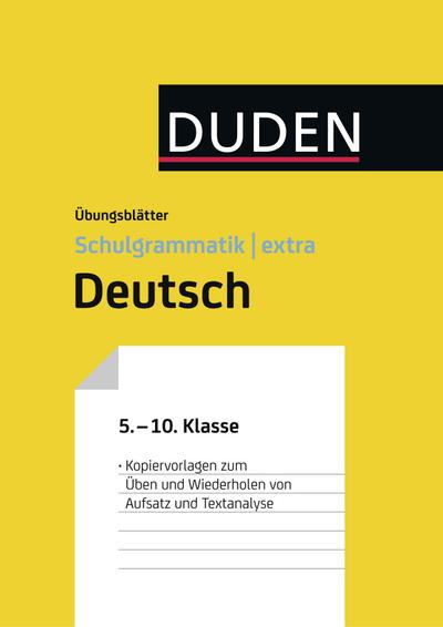 Steinhauer, A: Übungsblätter Aufsatz/Textanalyse zur Duden S