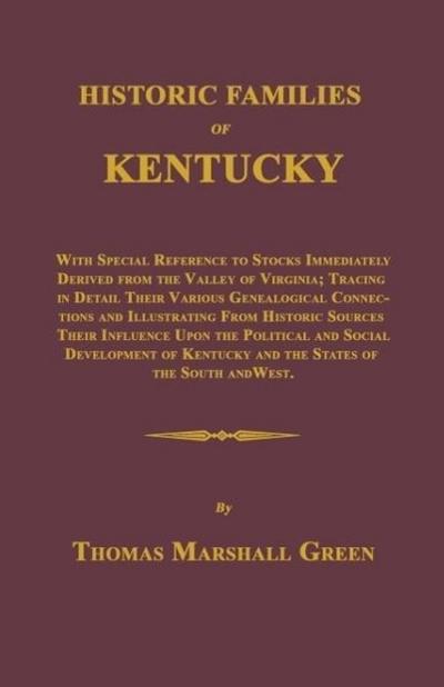 Historic Families of Kentucky