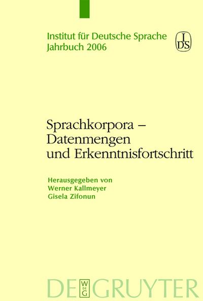 Sprachkorpora – Datenmengen und Erkenntnisfortschritt