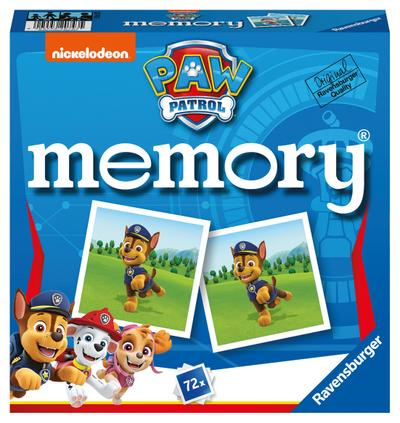 Ravensburger - 20743 Paw Patrol memory®, der Spieleklassiker für alle Fans der TV-Serie Paw Patrol, Merkspiel für 2-8 Spieler ab 4 Jahren