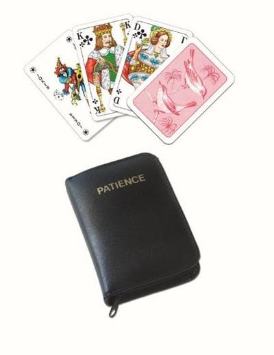 Patience im Lederetui