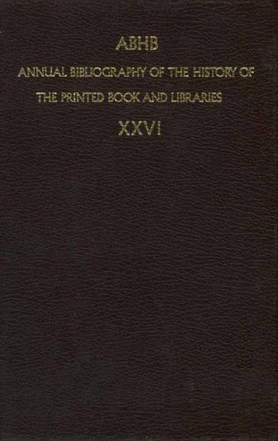 ABHB Annual Bibliography of the History of the Printed Book and Libraries