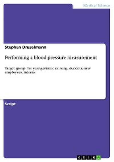 Performing a blood pressure measurement