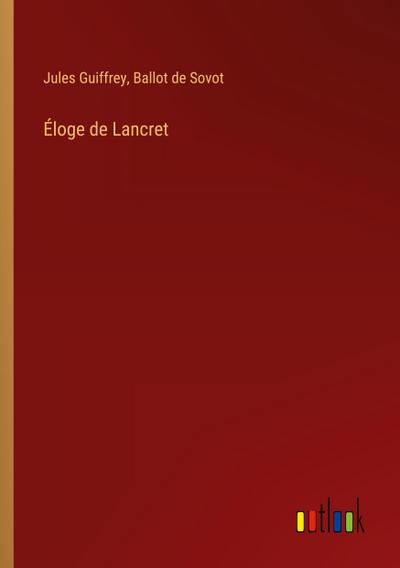Éloge de Lancret