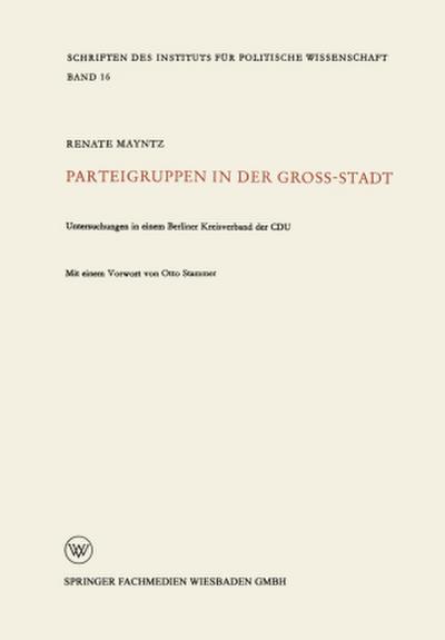 Parteigruppen in der Großstadt