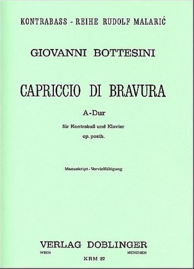 Capriccio di bravura A-Dur op.postfür Kontrabaß und Klavier