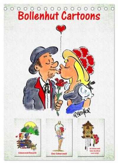 Bollenhut Cartoons (Tischkalender 2026 DIN A5 hoch), CALVENDO Monatskalender