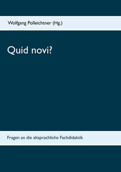 Quid novi?