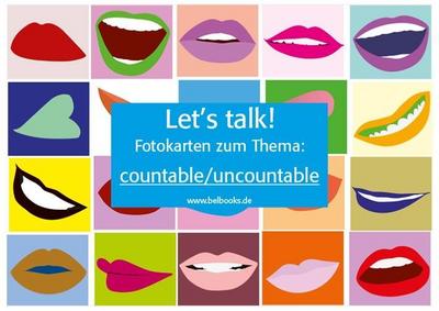 Let’s Talk! Fotokarten "countable and uncountable" - Let’s Talk! Flashcards "countable and uncountable"