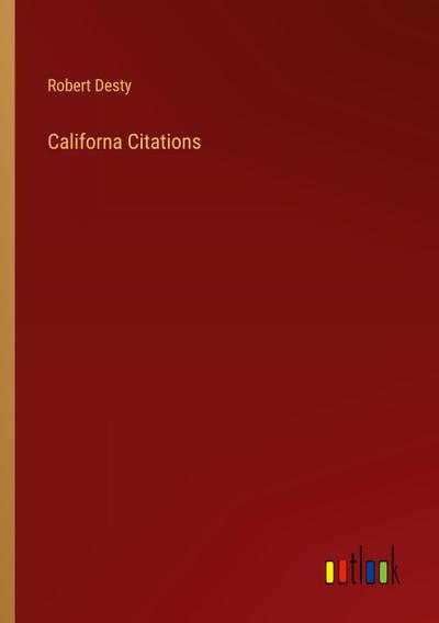 Californa Citations