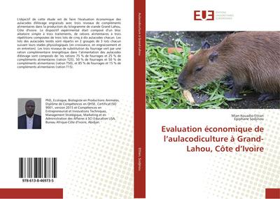 Evaluation économique de l’aulacodiculture à Grand-Lahou, Côte d’Ivoire