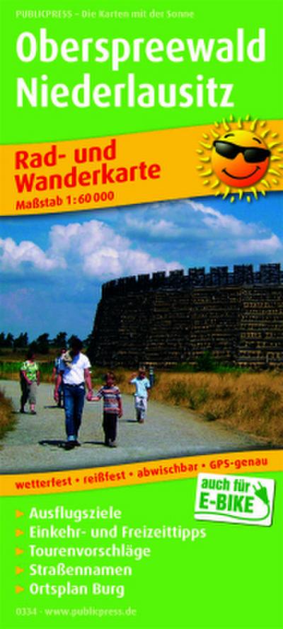 Publicpress Rad- und Wanderkarte Oberspreewald, Niederlausitz 1:60.000