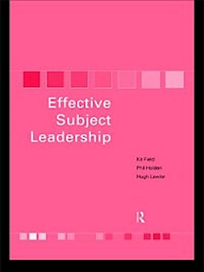 Effective Subject Leadership