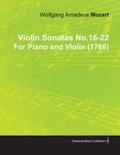 Violin Sonatas No.16-22 by Wolfgang Amadeus Mozart for Piano and Violin (1766)