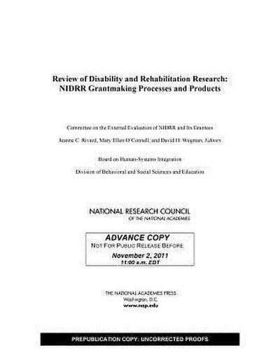 Review of Disability and Rehabilitation Research