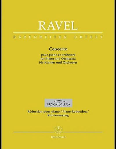 Concerto für Klavier und Orchester G-Dur
