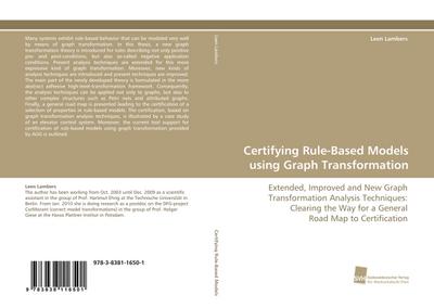 Certifying Rule-Based Models using Graph Transformation