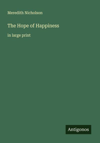 The Hope of Happiness