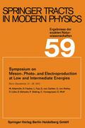 Symposium on Meson-, Photo-, and Electroproduction at Low and Intermediate Energies