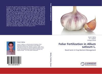 Foliar Fertilization in Allium sativum L.