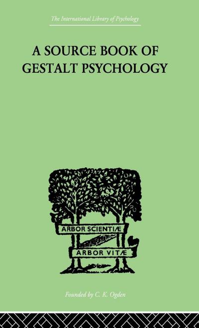 A Source Book Of Gestalt Psychology