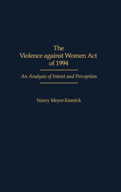 The Violence Against Women Act of 1994
