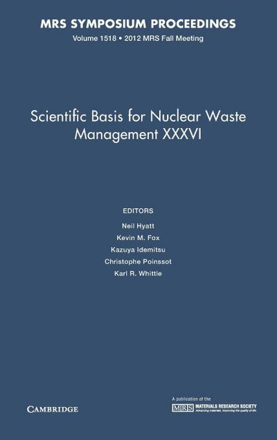 Scientific Basis for Nuclear Waste Management XXXVI