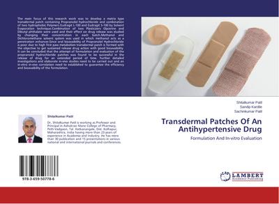 Transdermal Patches Of An Antihypertensive Drug