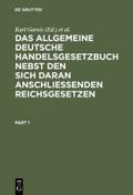 Das allgemeine deutsche Handelsgesetzbuch nebst de