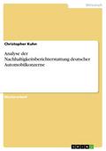 Analyse der Nachhaltigkeitsberichterstattung deuts