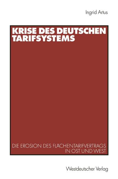 Krise des deutschen Tarifsystems