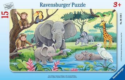 Kinderpuzzle 15 Teile - Tiere Afrikas